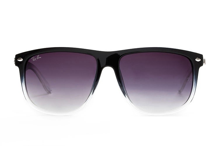Ray Ban RB4147 Wayfarer Sunglasses Black/Clear Purple Gradient