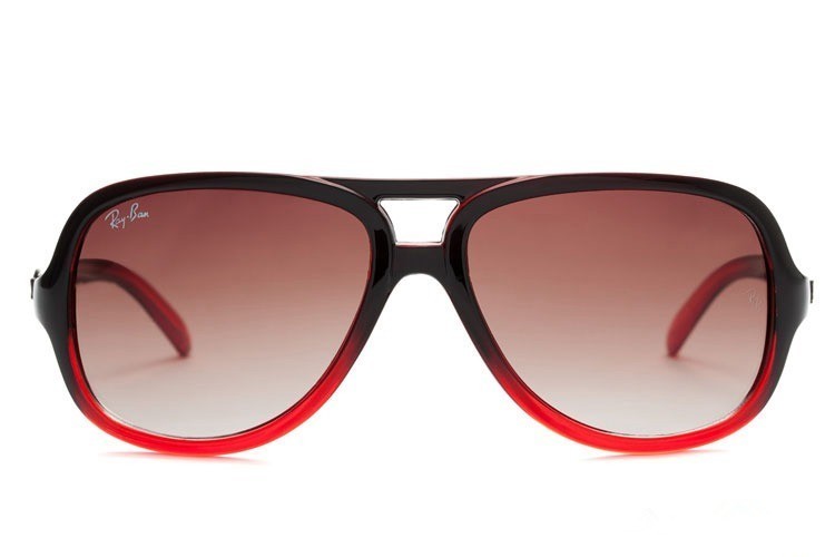 Ray Ban RB4162 Cats 5000 Sunglasses Red/Light Ruby Gradient