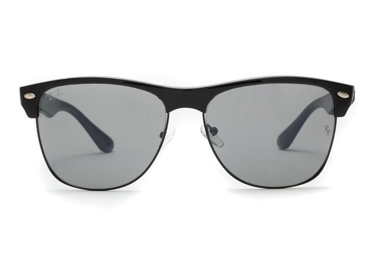 Ray Ban RB4175 Clubmaster Oversized Sunglasses Black/Light Gray Gradient