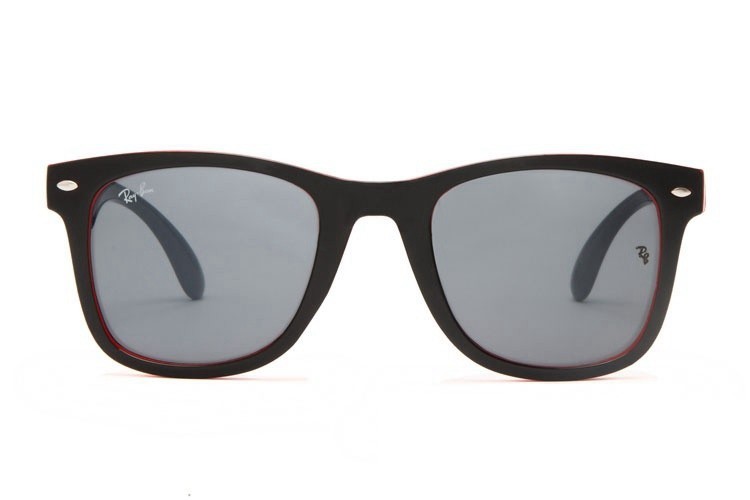 Ray Ban RB7788 Wayfarer Sunglasses Black with Red/Gray