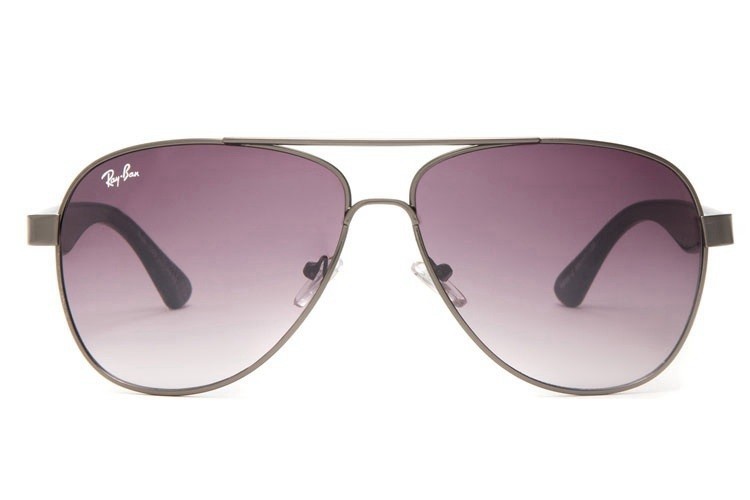 Ray Ban RB8812 Aviator Sunglasses Gray/Crystal Purple