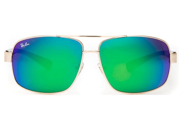 Ray Ban RB8813 Aviator Sunglasses Gold/Crystal Blue