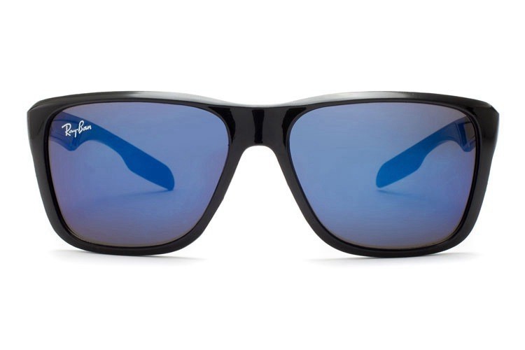 Ray Ban RB9122 Justin Sunglasses Black/Crystal Blue