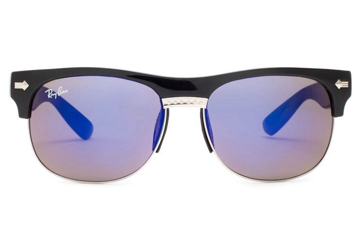 Ray Ban RB20257 Clubmaster Sunglasses Black/Crystal Purple