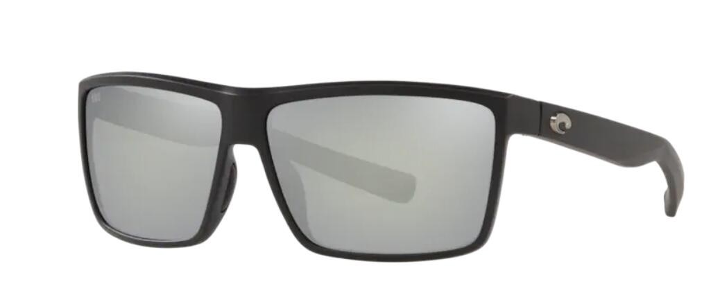 Costa Rinconcito Mens Sunglasses Matte Black/Gray Silver Mirror