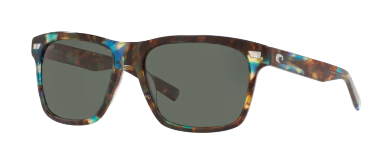 Costa Aransas Mens Sunglasses Shiny Ocean Tortoise/Gray