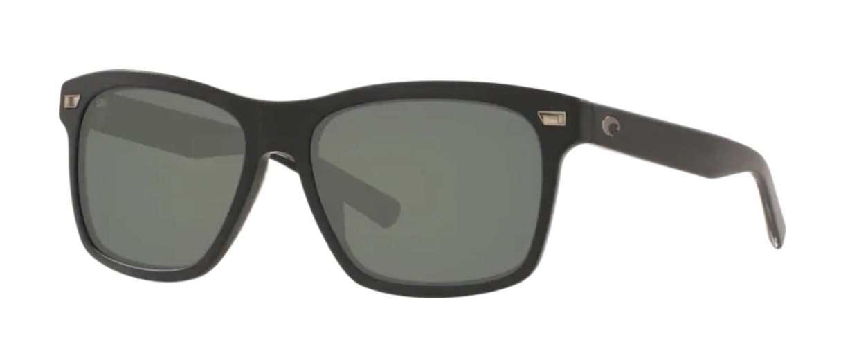 Costa Aransas Mens Sunglasses Matte Black/Gray