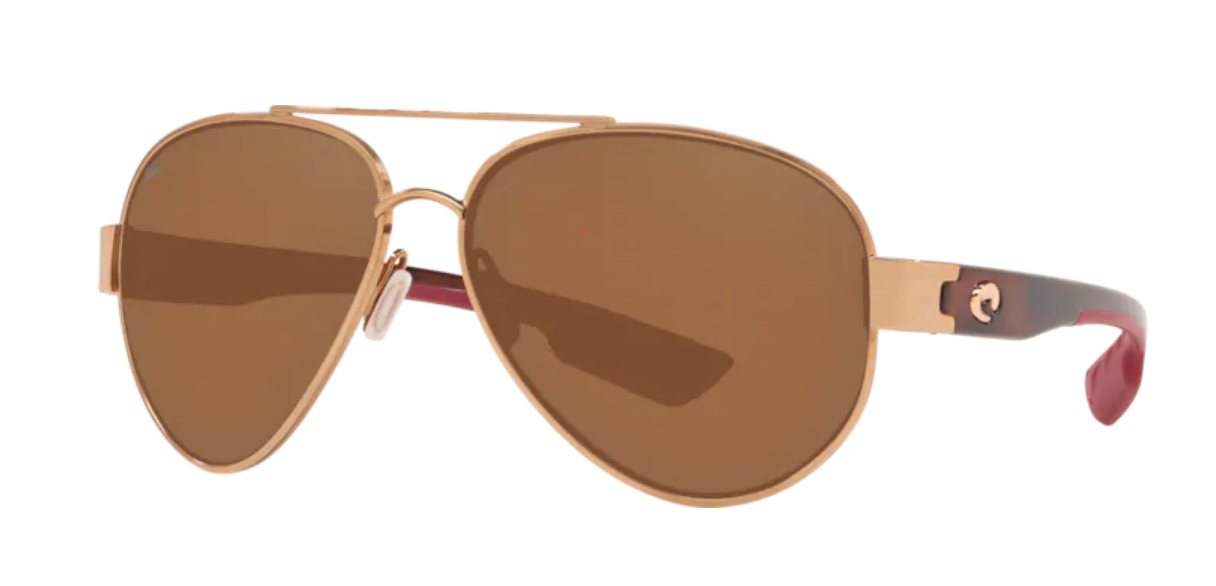 Costa South Point Mens Sunglasses Shiny Blush Gold/Copper