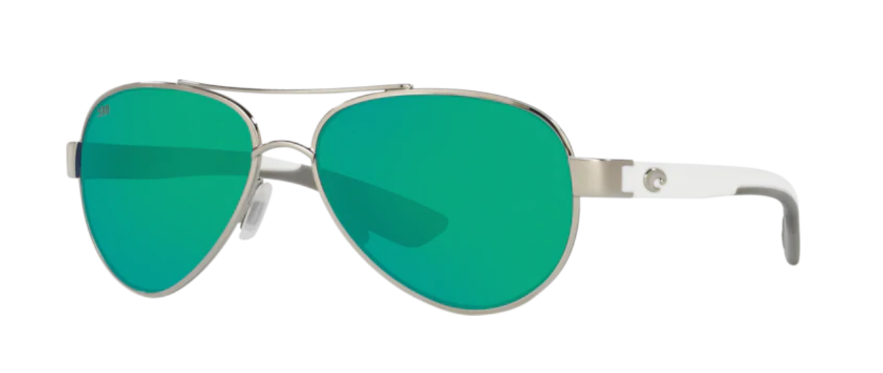 Costa Loreto Mens Sunglasses Palladium/Green Mirror