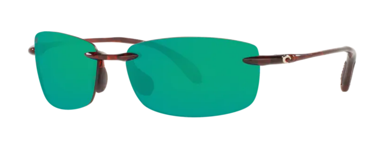 Costa Ballast Mens Sunglasses Tortoise/Green Mirror
