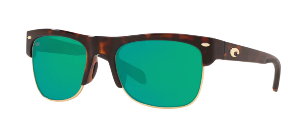 Costa Pawleys Mens Sunglasses Retro Tortoise/Green Mirror