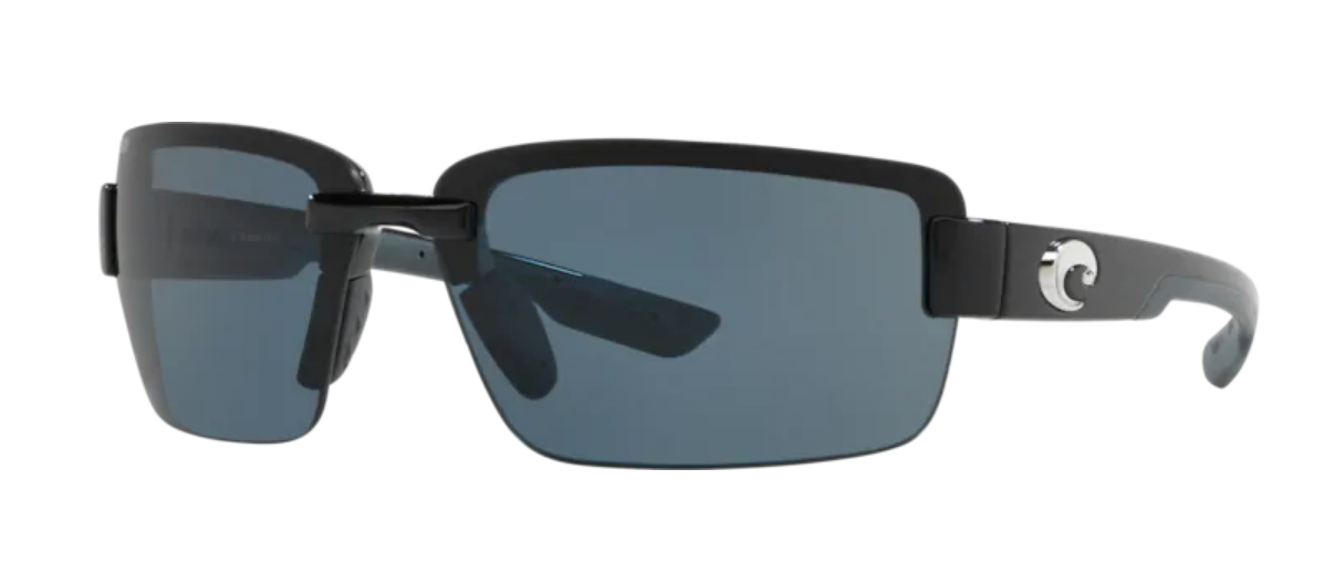 Costa Galveston Mens Sunglasses Shiny Black/Gray
