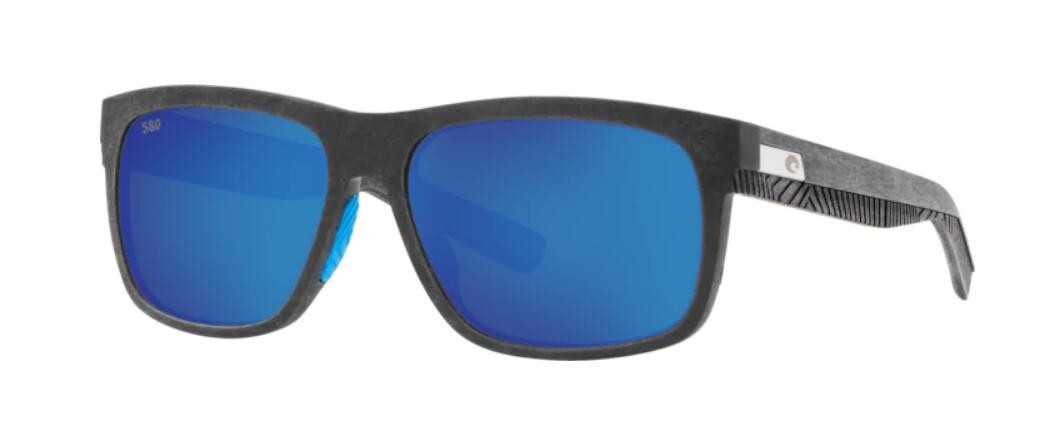 Costa Baffin Mens Sunglasses Net Gray With Blue Rubber/Blue Mirror