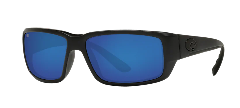 Costa Fantail Mens Sunglasses Blackout/Blue Mirror