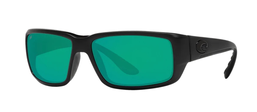 Costa Fantail Mens Sunglasses Blackout/Green Mirror