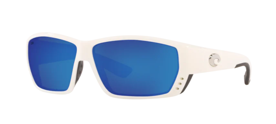 Costa Tuna Alley Mens Sunglasses White/Blue Mirror