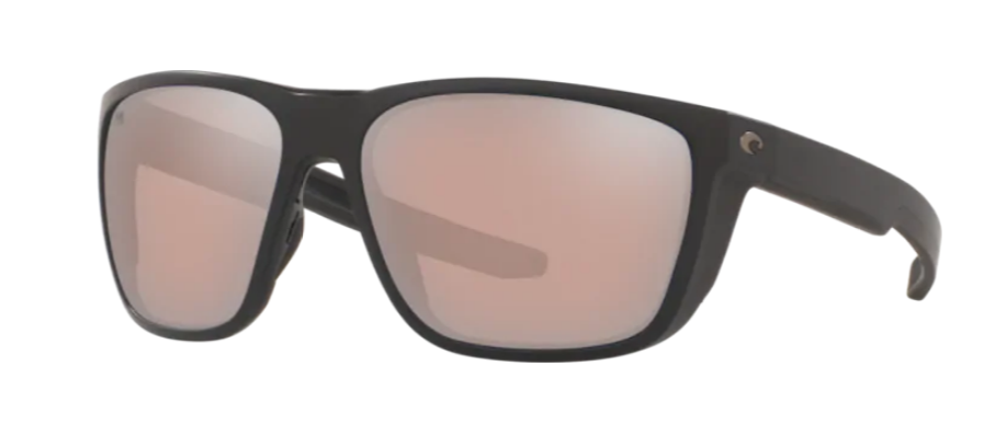 Costa Ferg Mens Sunglasses Matte Black/Copper Silver Mirror