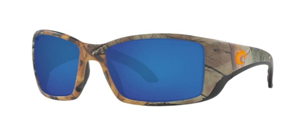 Costa Blackfin Mens Sunglasses Realtree Xtra Camo Orange Logo/Blue Mirror