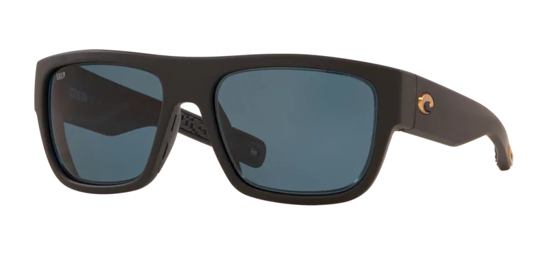 Costa Sampan Mens Sunglasses Matte Black Ultra/Gray