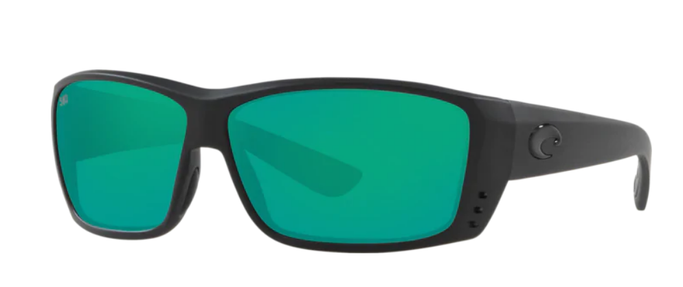Costa Cat Cay Mens Sunglasses Blackout/Green Mirror