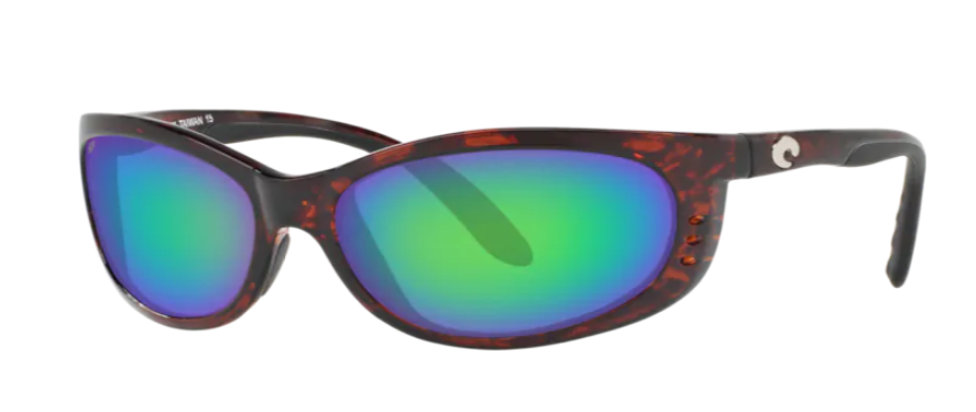 Costa Fathom Mens Sunglasses Tortoise/Green Mirror