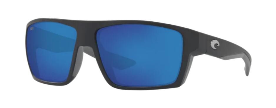 Costa Bloke Mens Sunglasses Matte Black/Blue Mirror
