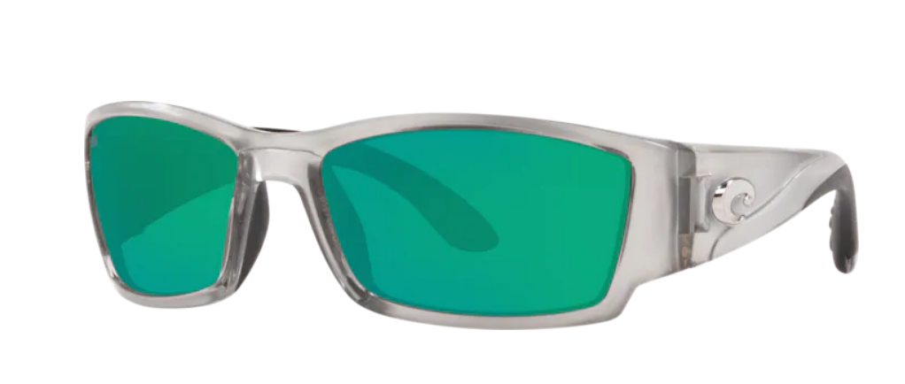 Costa Corbina Mens Sunglasses Silver/Green Mirror