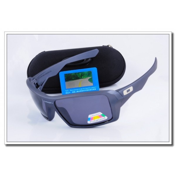 Cheap Oakley Eyepatch Polarized Sunglasses stone blue Frame Slate grey Iridium Lens Sale