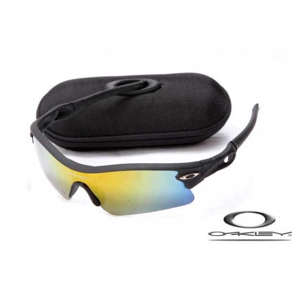 Oakley Radar Path sunglasses Matte Black Frame Fire Blue Lens