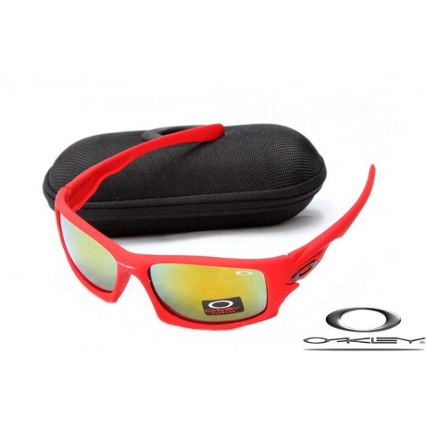 Oakley Ten Sunglasses Red Frame Fire Yellow Iridium Lens OAKLEY20156191
