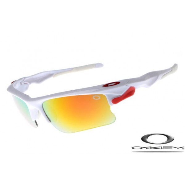 Oakley Fast Jacket Sunglasses White Frame Yellow Lens OAKLEY20156449