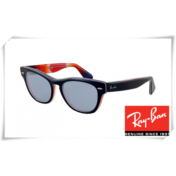 Ray Ban RB4169 Laramie Sunglasses Polishing Black Frame Light Blue Lens
