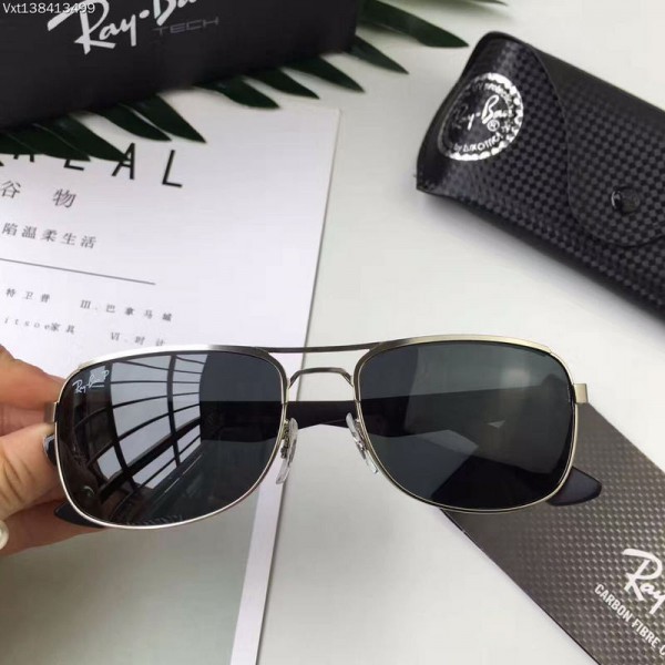 Men's Women's Ray Ban Superstar Sunglasses Balck Lenses Silver Frame