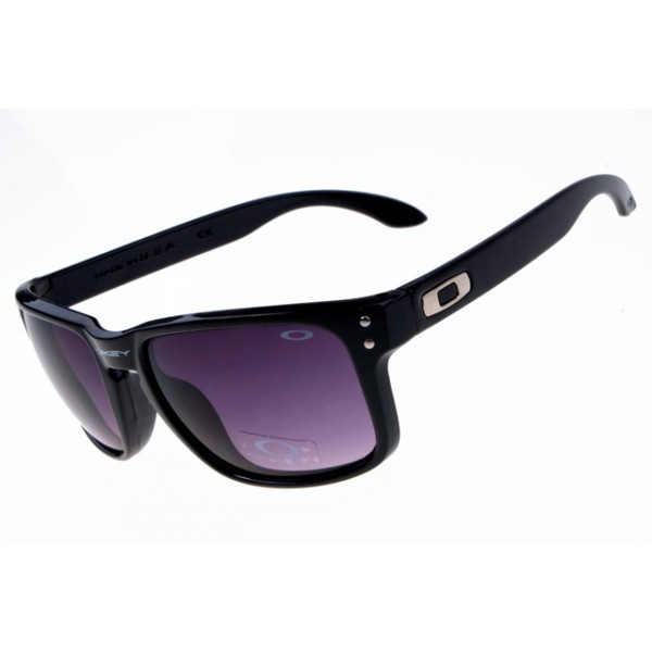 Oakley Holbrook Sunglasses Polishing Black Frame Gradual Purple Lens