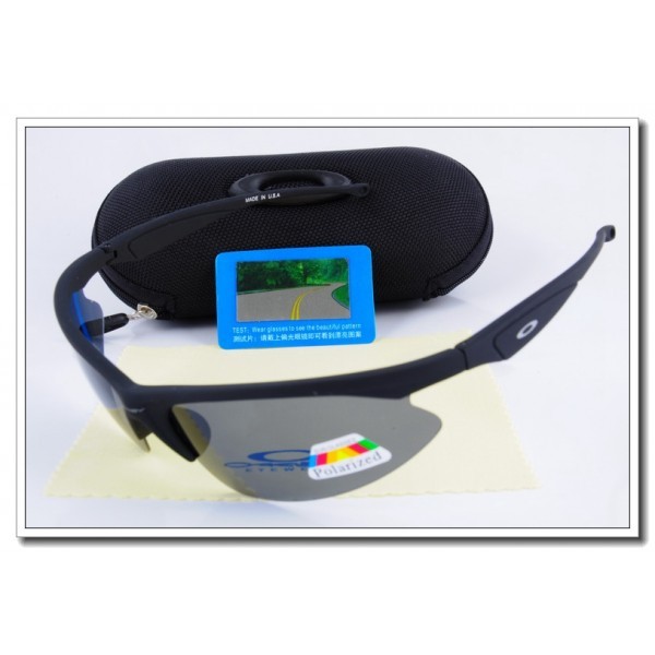 Cheap Oakley m frame Polarized Sunglasses Black Frame Slate grey Iridium Lens Sale