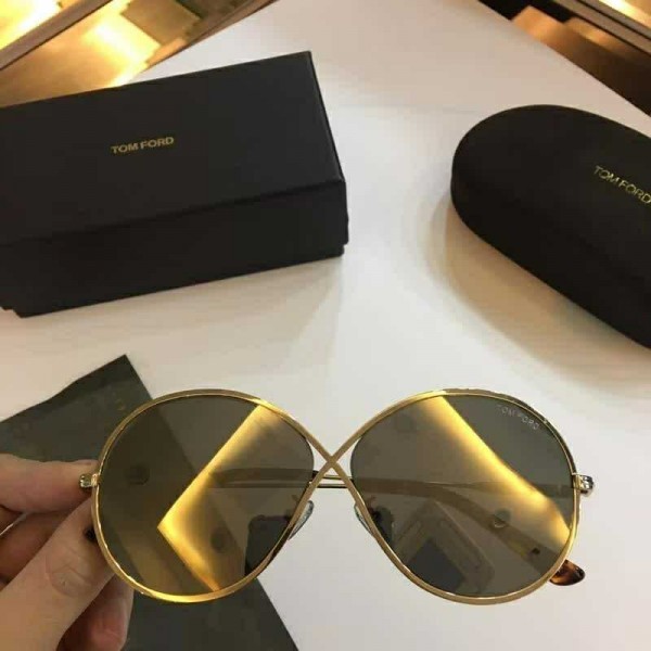 Mens Womens Tom Ford Sunglasses TF0564 Gold Brown