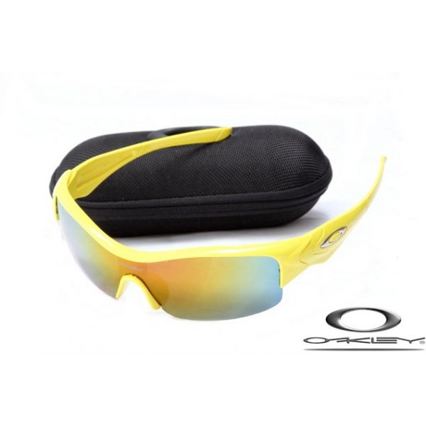 Oakley Straight Jacket Sunglasses Polishing Yellow Frame Yellow Blue Lens OAKLEY20156436