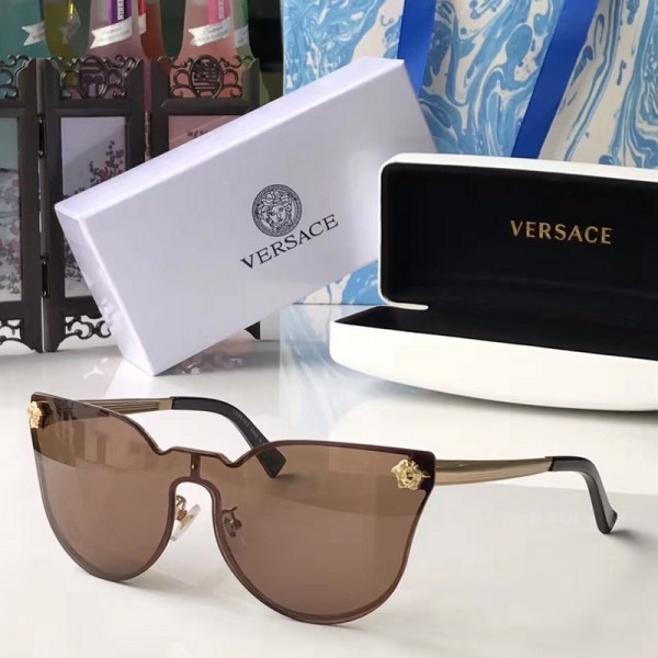 Men's Women's Versace VE2120 Fashion Sunglasses Brown