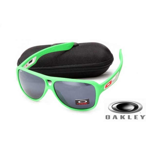  oakley dispatch II sunglasses Green Frame Gray Lens OAKLEY201567284
