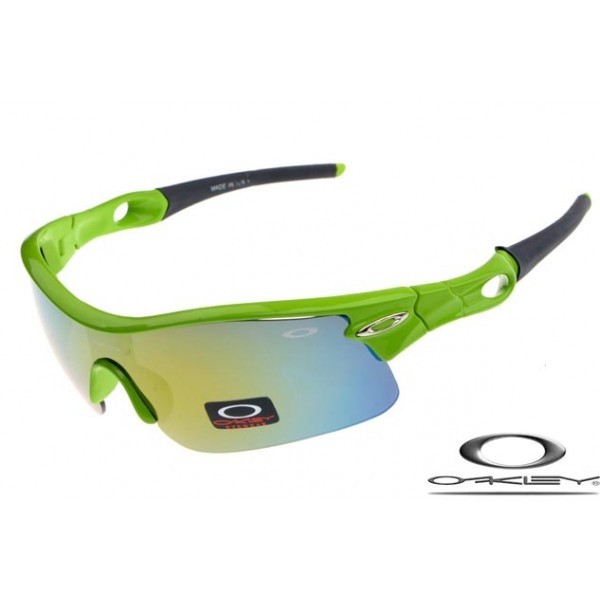 Oakley Radar Pitch Sunglasses Polishing Green Frame Yellow Blue Iridium Lens OAKLEY20156239
