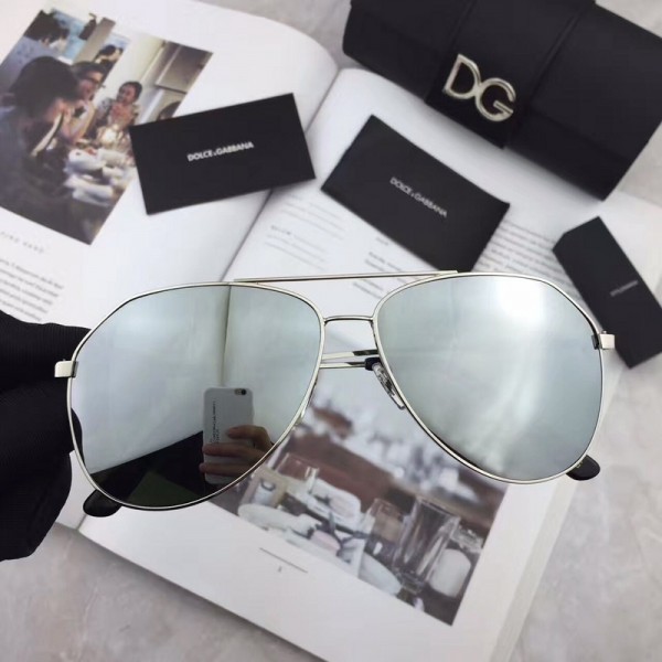 Men's Women's Dolce amp; Gabbana DG2129 Sunglasses Silver