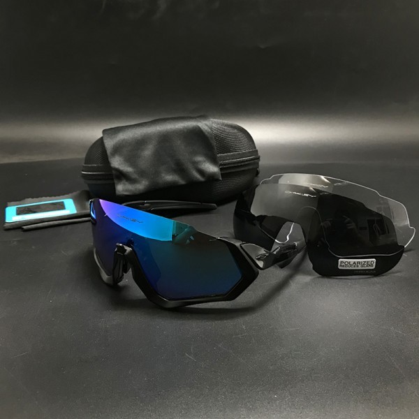 Oakley 2.2 Flight jacket sunglasses black frame ice lens