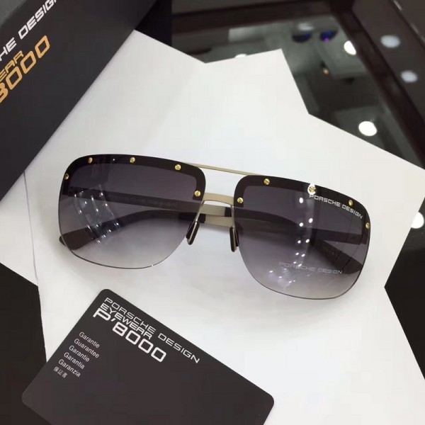 Porsche Design Gold Deep Black Sunglasses