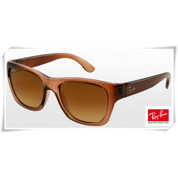 Ray Ban RB4194 Highstreet Wayfarer Sunglasses Brown Frame Brown Gradient Lens