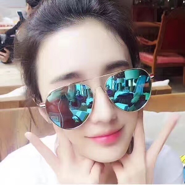 Thom Browne TB6489 Polarized Aviators Sunglasses Blue Lenses