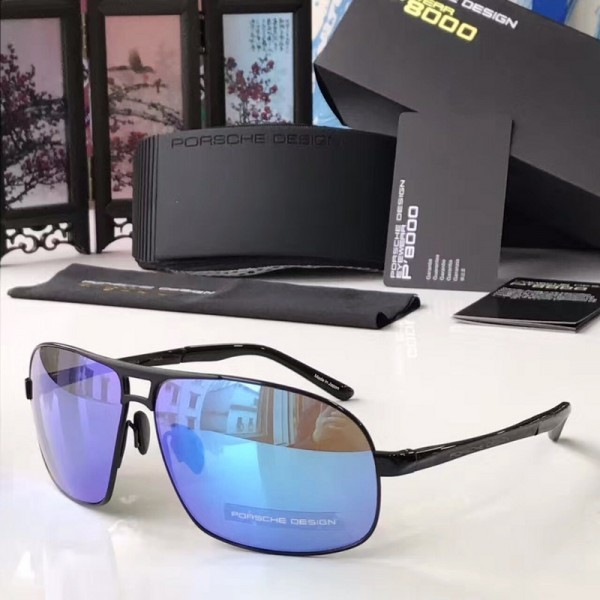 Porsche Design P8542 Sunglasses Black Sapphire Blue