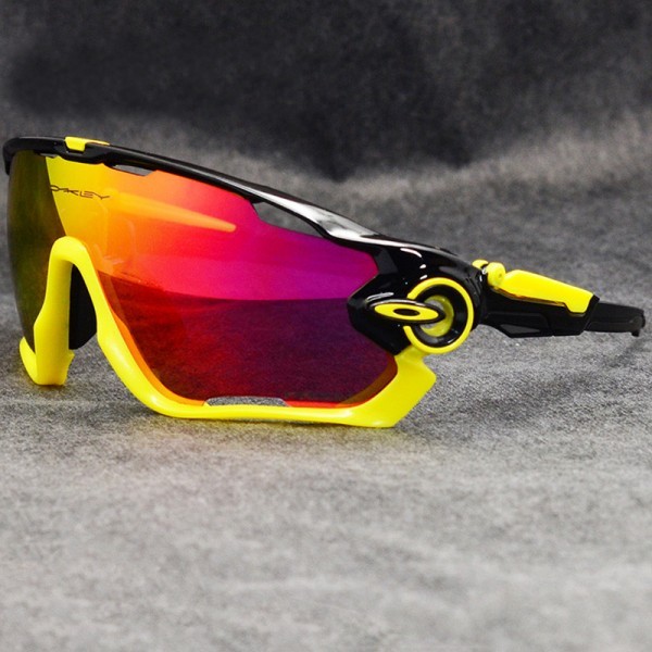 Oakley Sunglasses Jawbreaker yellow/black Frame fire Iridium Lens yellow logo