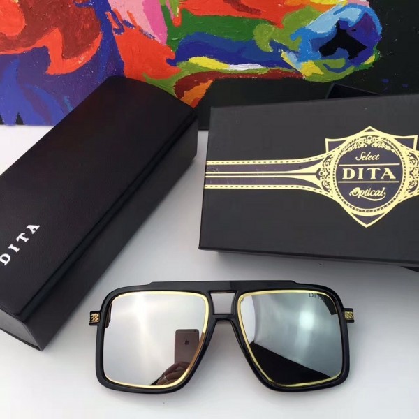 Dita DT97134 Polarized Sunglasses Shiny Black Mirror