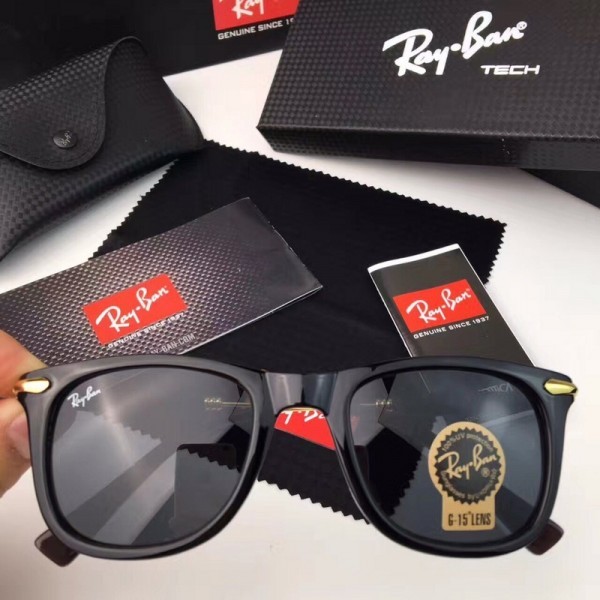 Men's Women's Ray Ban RB2148 Sunglasses All Black