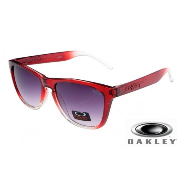 Oakley Frogskins Sunglasses Wine Red Frame Purple Lens OAKLEY201567354